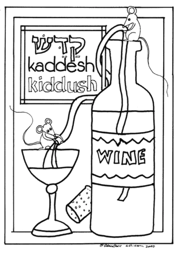 Passover Hagaddah Coloring Pages | Aish
