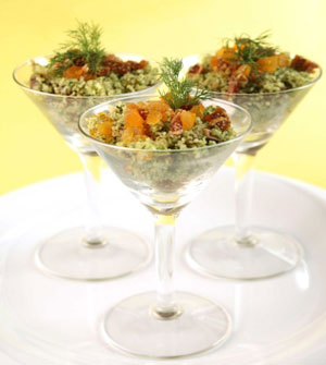 Bulgur Salad with Oranges, Cashews & Fresh Herbs