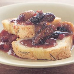 Almond Poundcake with Dried Fruit Compote