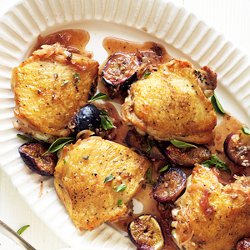 Chicken with Roasted Figs and Dates