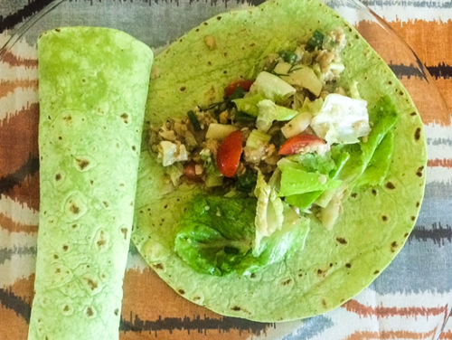 CHICKPEA VEGGIE WRAPS