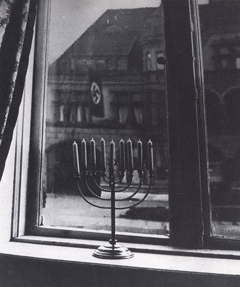 Menorah in the window