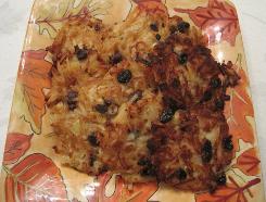 Potato Apple Cinnamon Raisin Latkes