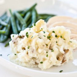 Olive Oil and Garlic Whipped Potatoes