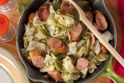 One Pot Quick Dinner Cabbage ‘N’ Sausage