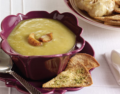 Roasted Garlic Zucchini Soup