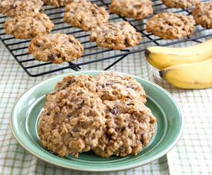 Going Bananas Chocolate Chip Oatmeal Cookies