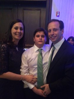 Joe with his parents