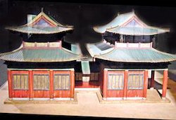 A model of the Kaifeng synagogue at Beit Hatfutsot, The Museum of the Jewish People, Tel Aviv