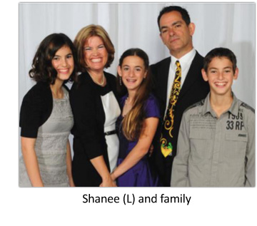 Shanee with family