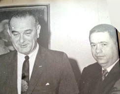 Zev Wolfson with President Johnson