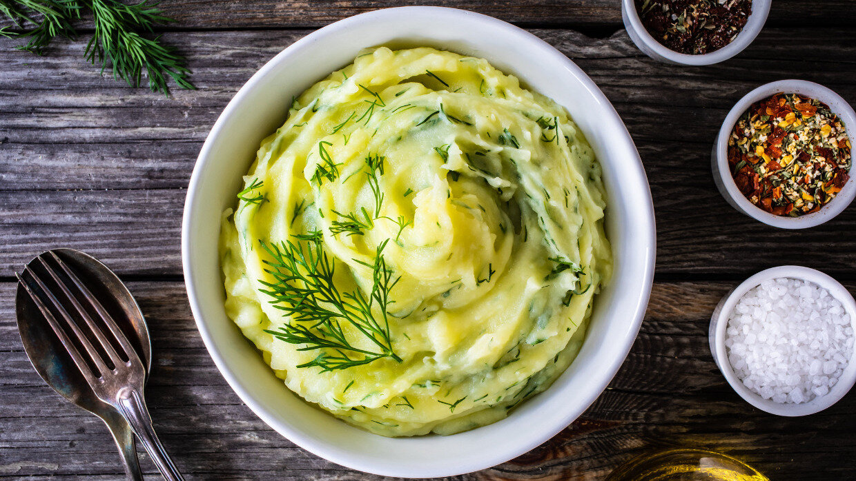 Horseradish Dill Mashed Potatoes